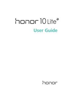 Huawei Honor 10 Lite manual. Camera Instructions.